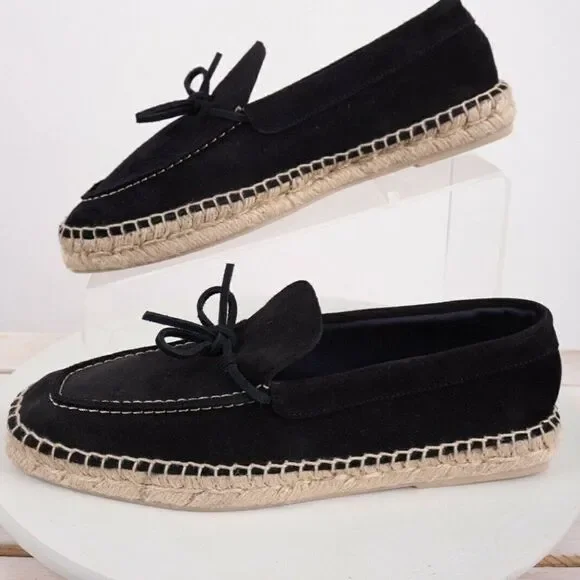 Massimo Dutti Mens Blue Split Suede Espadrilles 5 display picture 2